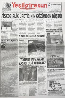 Yeşil Giresun 3 Mayıs 2004 - Fiskobirlik Üreticinin Gözünden Düştü GZ25834 - 1