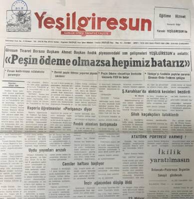 Yeşil Giresun 30 Eylül 1992-Silah Kaçakçıları Tutuklandı GZ25719 - 1