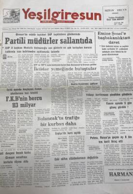 Yeşil Giresun 4 Aralık 1991-Dyp Ve Shpli Kadın Komisyonu Üyeleri Kale Restaurant ta Biraraya Geldiler GZ25900 - 1