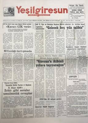 Yeşil Giresun 4 Şubat 1994-Anap Belediye Başkan Adayı Mehmet Larçın Giresunu İkibinli Yıllara Taşıyacağım GZ25885 - 1