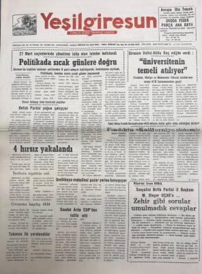 Yeşil Giresun 5 Şubat 1994-Sosyalist Birlik Partisiİl Başkanı M.Dinçer Uçar a Zehir Gibi Sorular Umulmadık Cevaplar GZ25884 - 1
