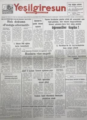 Yeşil Giresun 6 Temmuz 1991-Anap İl Başkanı Özdemir Açıklama Yaptı GZ25864 - 1