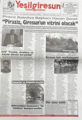 Yeşil Giresun 8 Aralık 2005 -CHP Ordu İl Başkanı Güner AK Parti Hükümeti Fındık Fiyatının Düşmesi İçin Her Türlü Oyunu Uyguluyor GZ25812 - 1
