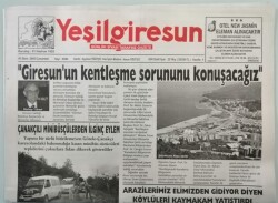 Yeşil Giresun Gazetesi 1 Ekim 2005 Çanakçılı Minibüsçülerden İlginç Eylem - GZ44901 - 2