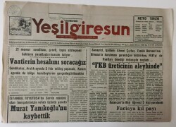 Yeşil Giresun Gazetesi 10 Aralık 1994 - FKB Üreticisinin Aleyhinde GZ13350 - 2
