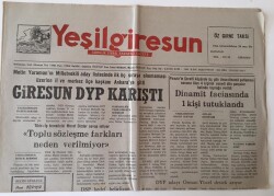 Yeşil Giresun Gazetesi - 10 Eylül 1991 - Giresun DYP Karıştı - GZ43649 - 2