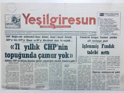 Yeşil Giresun Gazetesi 10 Eylül 1994 - İşlenmiş Fındık Talebi Arttı GZ41146 - 1