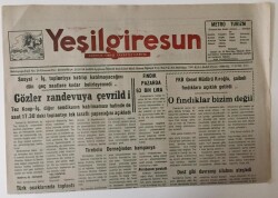 Yeşil Giresun Gazetesi 10 Kasım 1994 - Gözler Randevuya Çevrildi GZ13353 - 2