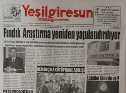 Yeşil Giresun Gazetesi 10 Mart 2006-Fındık Araştırma Yeniden Yapılandırılıyor GZ45767 - 1