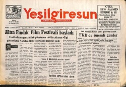 Yeşil Giresun Gazetesi 11 Haziran 2003 - Tüm Arıcılar Uyarıldı GZ101616 - 1