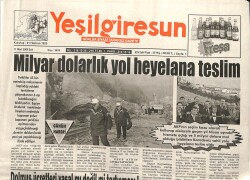 Yeşil Giresun Gazetesi 11 Mart 2008 - Milyar Dolarlık Yol Heyelana Teslim GZ101632 - 1