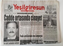 Yeşil Giresun Gazetesi - 13 Ağustos 2009 - Fındık Üreticilerinden İmza Kampanyası - GZ43834 - 1