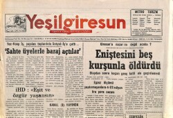Yeşil Giresun Gazetesi 13 Ekim 1994 - Şebinkarahisar'da Sahte Çaylar Piyasada - Giresun'a Nazar Mı Değdi GZ3829 - Gökçekoleksiyon