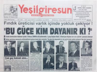 Yeşil Giresun Gazetesi 13 Mart 2006 - Bu Güce Kim Dayanır Ki? GZ41122 - 1