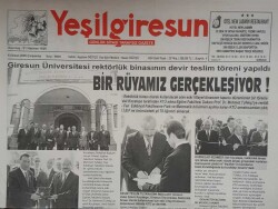 Yeşil Giresun Gazetesi 13 Nisan 2005-Giresunda İlk Kez Bilgi Yarışması İnternetten Canlı İzlenebilecek GZ45614 - 1