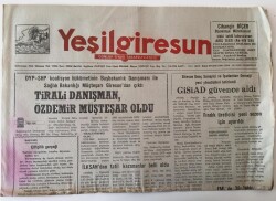 Yeşil Giresun Gazetesi - 13 Ocak 1992 - GİSAD Güvence Aldı - GZ43855 - 2