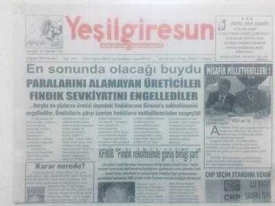 Yeşil Giresun Gazetesi 13 Şubat 2006 - En Sonunda Olacağı Buydu GZ42155 - 1