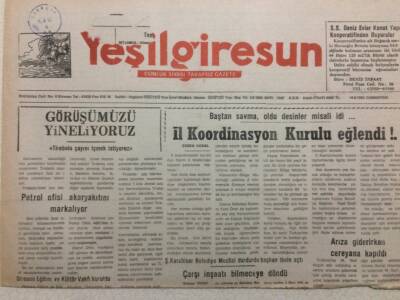 Yeşil Giresun Gazetesi 14 Ağustos 1993 - Çarşı İnşaatı Bilmeceye Döndü GZ34859 - 1