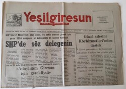 Yeşil Giresun Gazetesi - 14 Eylül 1991 - SHPde Söz Delegenin - GZ43645 - 1
