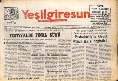 Yeşil Giresun Gazetesi 14 Haziran 2003 - Elektrik Arızaları Bıktırdı GZ101619 - 1
