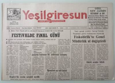 Yeşil Giresun Gazetesi 14 Haziran 2003 Espiyede Resim Sergisi Açıldı -GZ33387 - 1