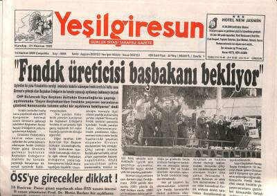 Yeşil Giresun Gazetesi 14 Haziran 2006 - Giresunspor Hoca Peşinde GZ108328 - 1