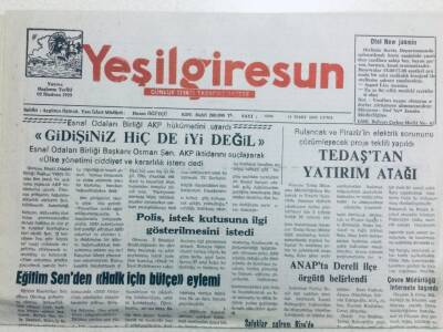 Yeşil Giresun Gazetesi - 14 Mart 2003 - Eğitim Senden Halk İçin Bütçe Eylemi GZ41950 - 1