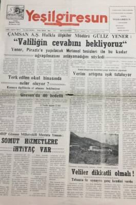 Yeşil Giresun Gazetesi 14 Ocak 2000 Terk Edilen Okul Binasında Neler Oluyor? GZ26087 - 1