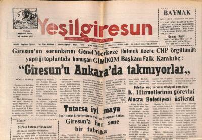 Yeşil Giresun Gazetesi 14 Şubat 2000 - Kuduza Karşı Önlem Hazırlığı GZ77874 - 1