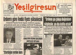 Yeşil Giresun Gazetesi 14 Şubat 2006 - Erdeme Göre Fındık Fiyatı Yükselecek GZ101581 - 1