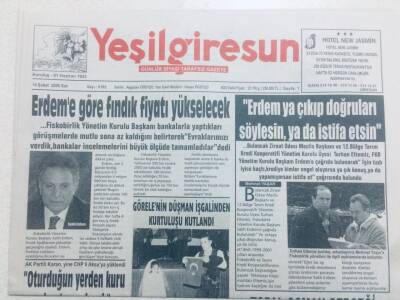 Yeşil Giresun Gazetesi 14 Şubat 2006 - Erdeme Göre Fındık Fiyatı Yükselecek GZ40762 - 1