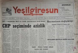 Yeşil Giresun Gazetesi 15 Ağustos 1995-CHP Seçiminde Azizlik GZ45658 - 2