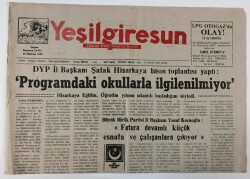 Yeşil Giresun Gazetesi 15 Eylül 2000 - Fatura Devamlı Küçük Esnafa Ve Çalışanlara Çıkıyor GZ13349 - 2
