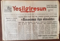 Yeşil Giresun Gazetesi 16 Mayıs 1990 - Aksu Şenliklerine Baykal Ve Girikte Katılıyor GZ6824 - 1