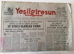 Yeşil Giresun Gazetesi - 16 Ocak 1992 - Su Borcu Olanlar Yandı , Fırıncılar Eyleme Başladı - GZ43861 - 1