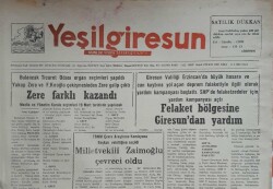 Yeşil Giresun Gazetesi 17 Mart 1992-Şehirde Bıçaklama,Tireboluda Yangın GZ45631 - 2