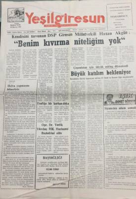 Yeşil Giresun Gazetesi 17 Ocak 2000 Hasan Akgün Benim Kıvırma Niteliğim Yok GZ30703 - 1