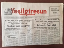 Yeşil Giresun Gazetesi 17 Şubat 1992- Aksu Şenliğine İsim Aranıyor GZ10221 - 2
