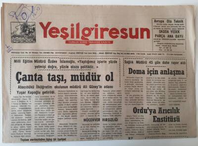 Yeşil Giresun Gazetesi 17 Şubat 1994 - Çanta Taşı , Müdür Ol GZ28933 - 1