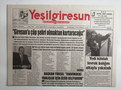 Yeşil Giresun gazetesi 17 Şubat 2006-Giresunu Çöp Şehir Olmaktan Kurtaracağız-GZ14478 - 1