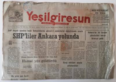 Yeşil Giresun Gazetesi 18 Aralık 1991 - SHPliler Ankara Yolunda , Hamsi Yüz Güldürdü GZ28903 - 1