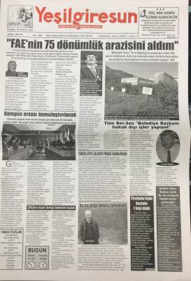 Yeşil Giresun Gazetesi 18 Ekim 2005 30 Yıl Aradan Sonra Galatasaray İle Yeniden Oynayacağız GZ26081 - 1