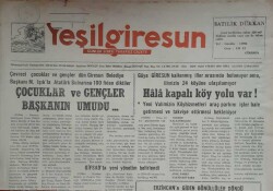 Yeşil Giresun Gazetesi 18 Mart 1992-Keşap Lisesi Müdürü Hakkında Soruşturma Açıldı GZ45628 - 1
