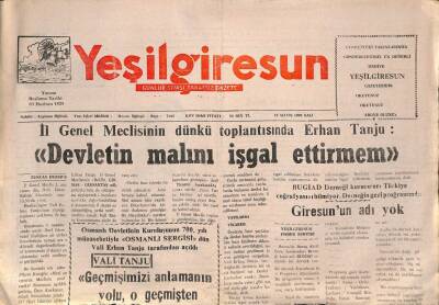 Yeşil Giresun Gazetesi 18 Mayıs 1999 - 99 Yılı Fındık Ürünü 450 Bin Ton Tahmin Ediliyor GZ92571 - 1