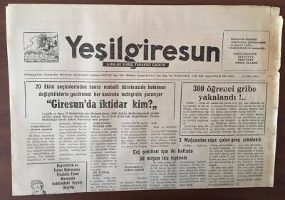 Yeşil Giresun Gazetesi 18 Şubat 1992- Giresun da İktidar Kim GZ10222 - 2