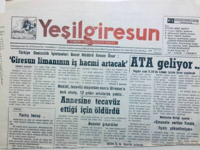 Yeşil Giresun Gazetesi 19 Eylül 1994 - Giresun Limanının İş Hacmi Artacak GZ41148 - 1