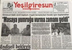 Yeşil Giresun Gazetesi 19 Temmuz 2006-Aziz Ergun TÜFADa Talip GZ45718 - 1