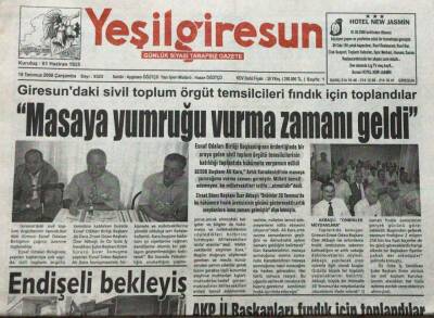 Yeşil Giresun Gazetesi 19 Temmuz 2006-Fiskobirlik Yönetimi Kredi Verilirse İstifa Edecek GZ45735 - 2