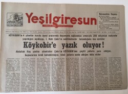 Yeşil Giresun Gazetesi - 2 Ağustos 1991 - Köykobire Yazık Oluyor ! - GZ43656 - 1