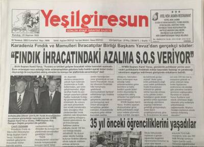 Yeşil Giresun Gazetesi 2 Temmuz 2005 Şebinkarahisarda Festival Heyecanı GZ30962 - 1